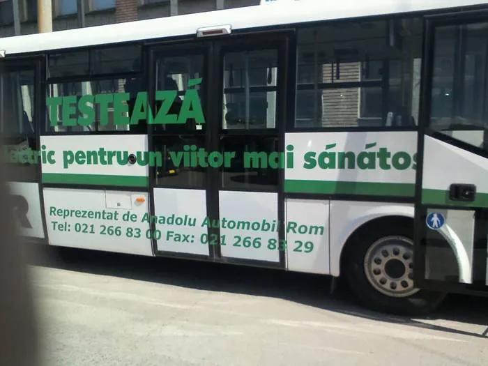 Foto Primul autobuz electric testat în Slatina