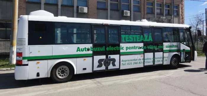 Foto Primul autobuz electric testat în Slatina