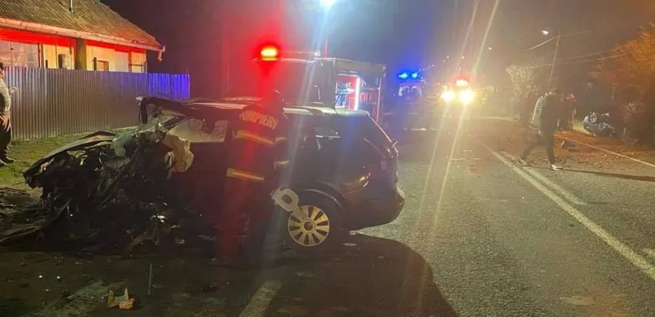 Foto GORJ: Tânăr decedat în urma unui accident produs la Scoarța 