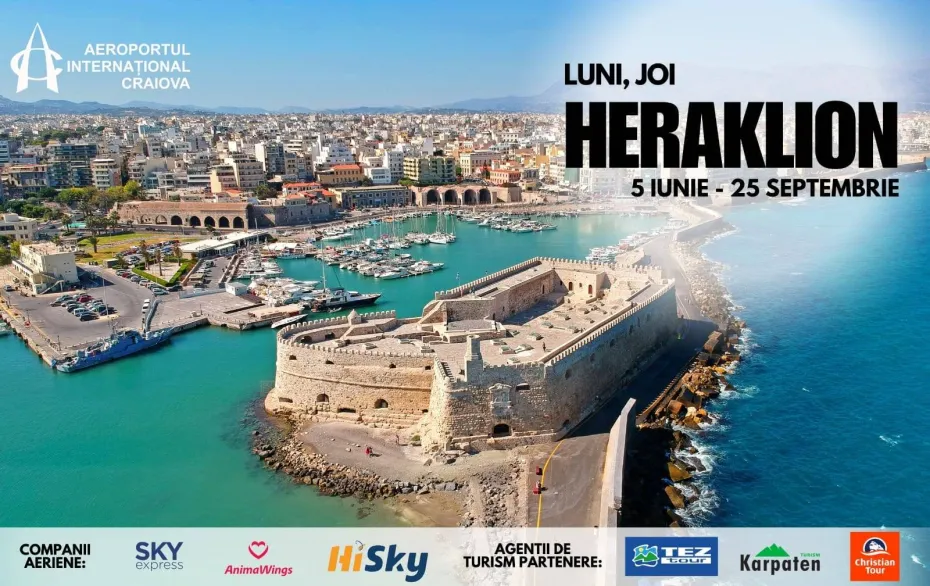 Foto Noi destinații de vacanță de pe Aeroportul Internațional Craiova