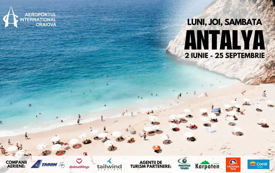 Foto Noi destinații de vacanță de pe Aeroportul Internațional Craiova
