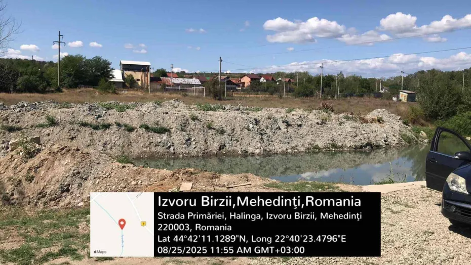 Foto Lucrări ilegale pe râul Topolnița, descoperite de Garda de Mediu Mehedinți