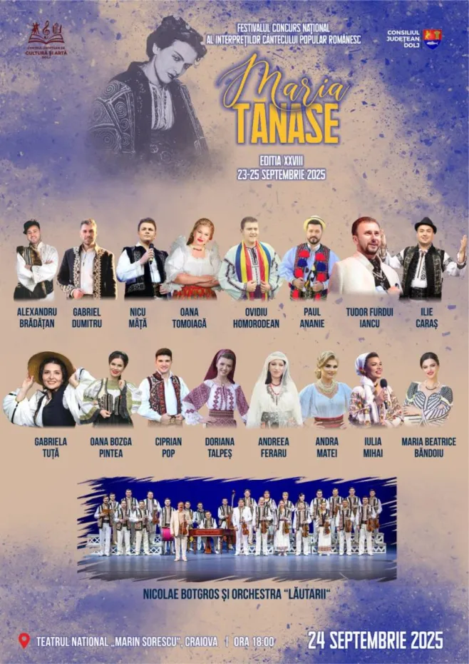 Foto Biletele pentru Festivalul „Maria Tănase” 2025, disponibile la vânzare