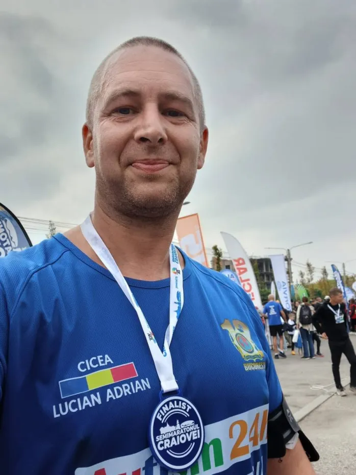 Foto Jandarmul care aleargă pentru fapte bune – Cicea Lucian, patru ani de implicare în cauze caritabile