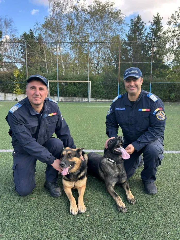 Foto Câinii jandarmilor doljeni, eroii nevăzuți ai misiunilor de zi cu zi