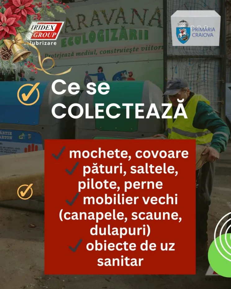 Foto Craiovenii pot scăpa de deșeurile voluminoase în luna decembrie