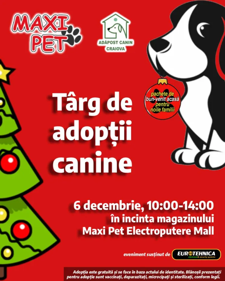 Foto Salubritate Craiova pregătește un nou târg de adopții canine în Electroputere Mall