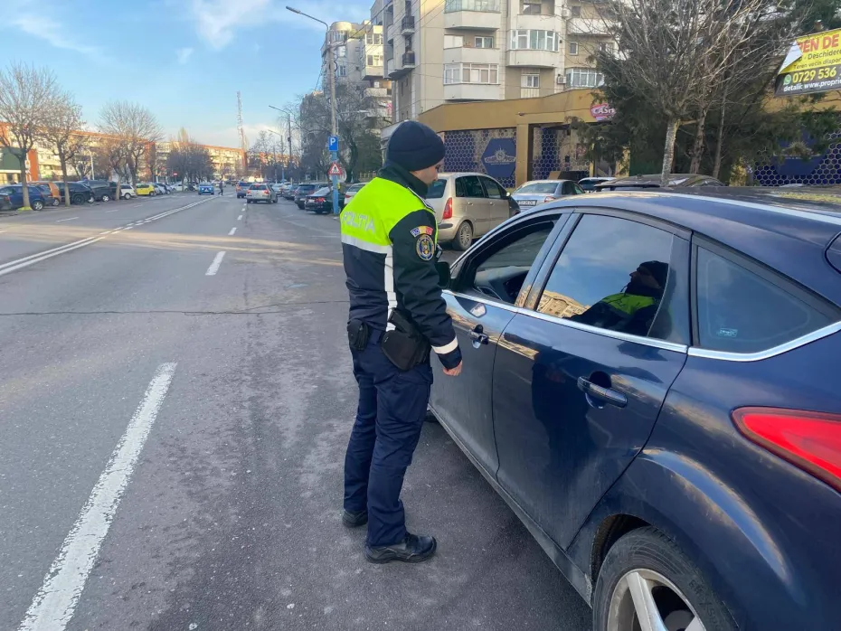 Foto Poliția Rutieră Dolj, controale în Craiova pentru siguranța pietonilor