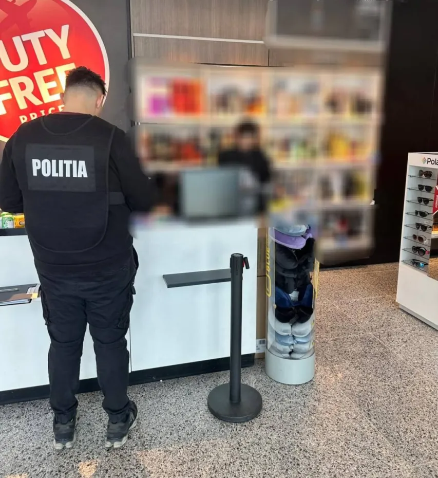 Foto Nereguli descoperite la Aeroportul Craiova. Vitrină automată fără fiscalizare, activitate suspendată
