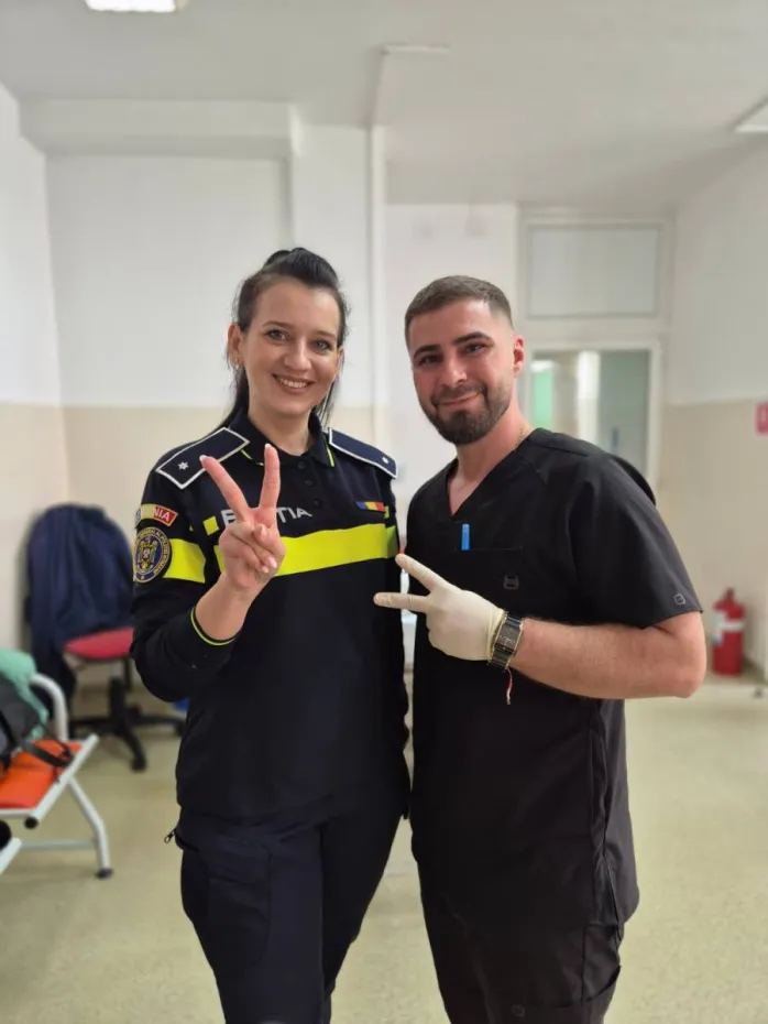 Foto Solidaritate în acțiune. Polițiștii doljeni donează sânge de Ziua Poliției Române