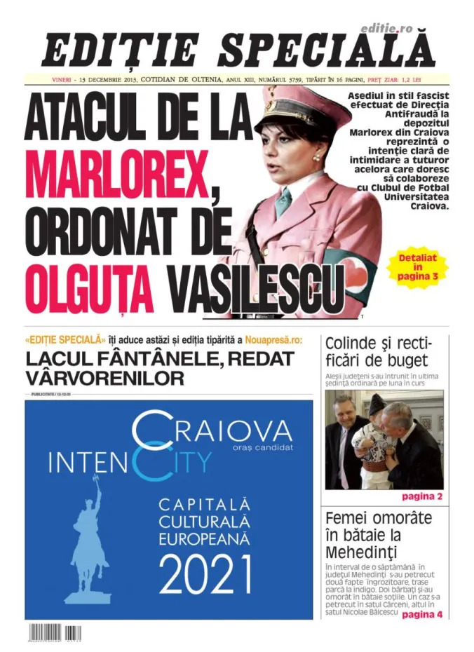 Foto OLGUŢA VASILESCU DĂ ÎN JUDECATĂ «EDIŢIE SPECIALĂ»
