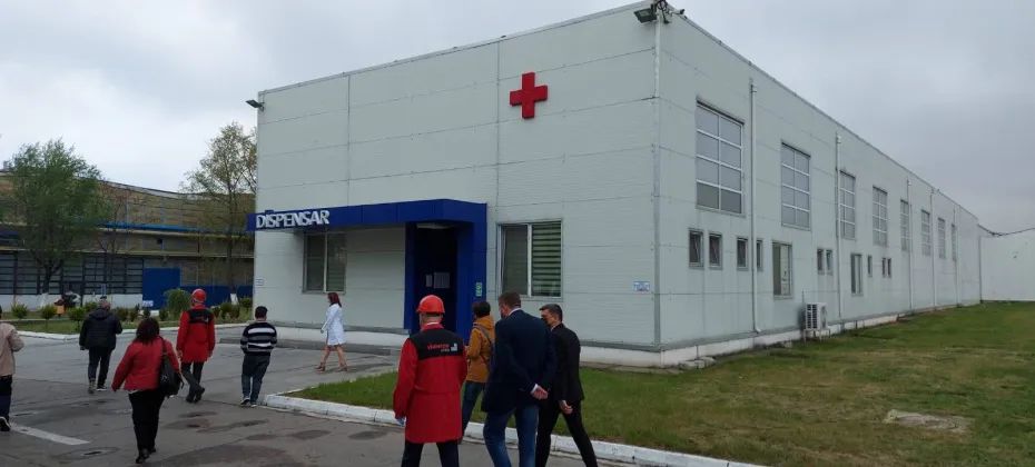 Foto Centrul de la vaccinare de la ALRO Slatina a fost inaugurat