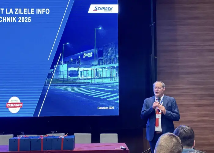 Foot Zilele Info Schrack Technik 2025 la Craiova – soluții electrice inteligente prezentate în premieră viitorilor ingineri, clienților și partenerilor