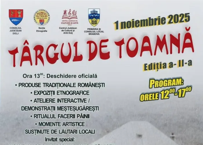 Foot A doua ediție a Târgului de Toamnă de la Cula Izvoranu–Geblescu readuce farmecul satului românesc la Brabova
