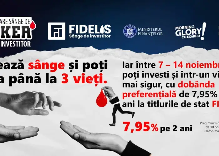 Foot FIDELIS de noiembrie: Dobânzi de până la 7,95%, neimpozabile, pentru cei care investesc în titluri de stat