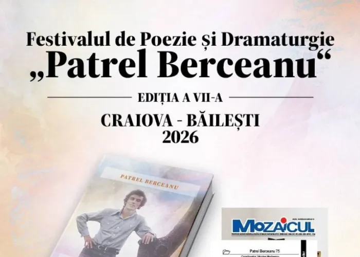 Foto Festivalul de Poezie și Dramaturgie „Patrel Berceanu” - Ediția a VII-a Craiova-Băilești, 5-8 mai 2026