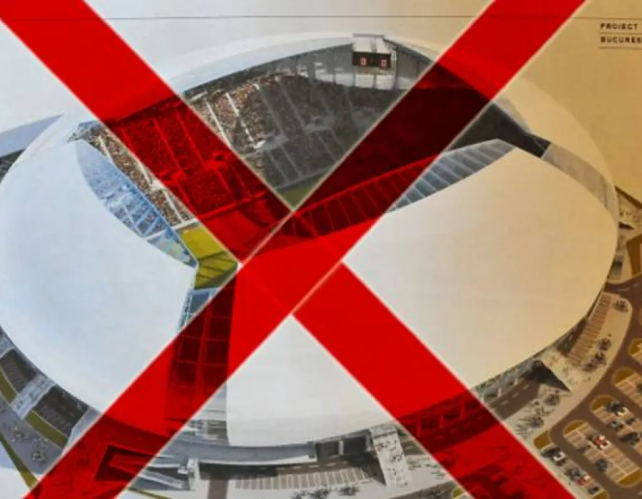 Foto VIDEO/ Stadionul, praf în ochi pentru alegeri