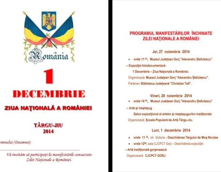 Foto Ziua Naţională a României, sărbătorită la Gorj