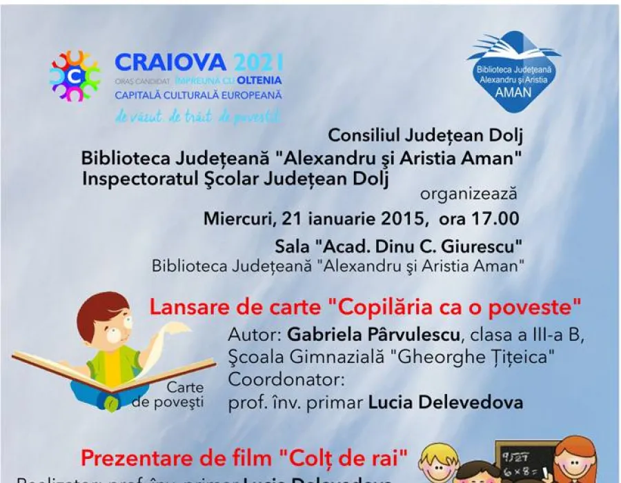 Foto Îşi lansează carte la vârsta de nouă ani