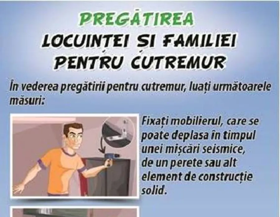 Foto Nu tremur la cutremur – campanie naţională de informare preventivă