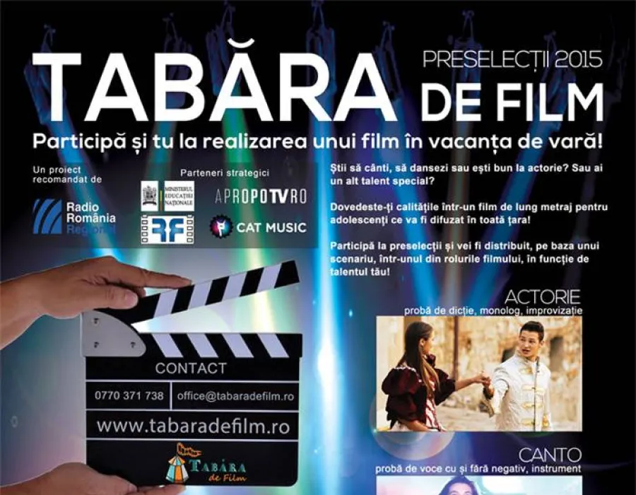 Foto Au inceput preselectiile internationale pentru „Tabara de Film” - editia a 5-a!