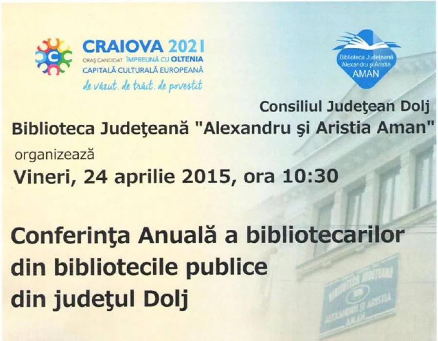 Foto Conferinţa Anuală a bibliotecarilor din Dolj, la “Aman”