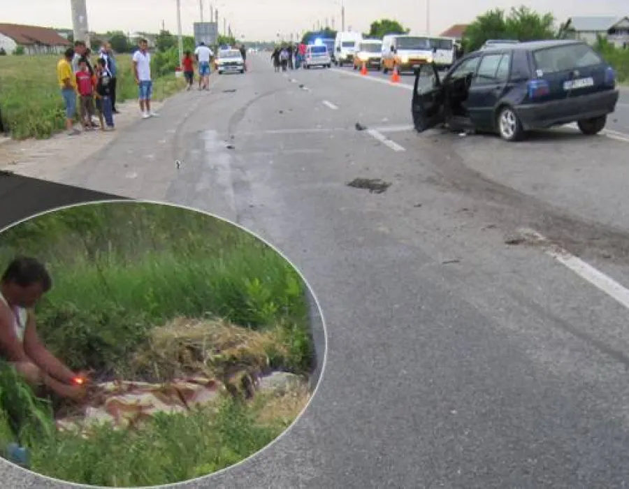 Foto VIDEO / Elevă de 16 ani, spulberată de un microbuz