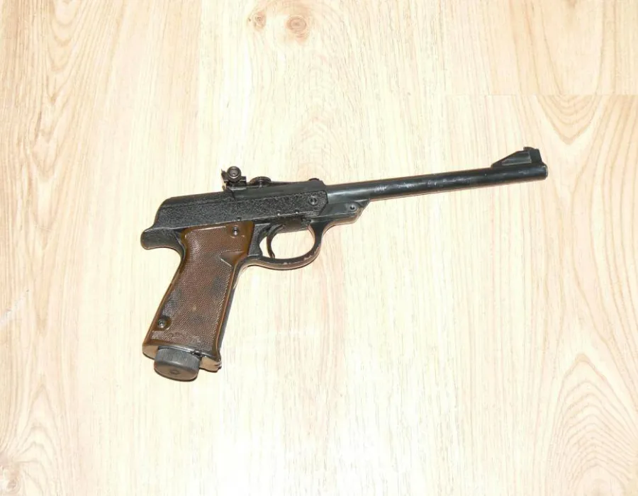 Foto Dolj: Pistol găsit în urma unor descinderi ale poliţiştilor doljeni