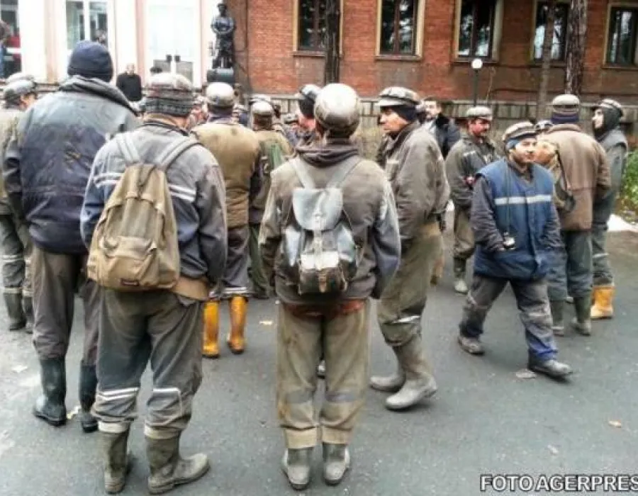 Foto Proteste la minele din Valea Jiului