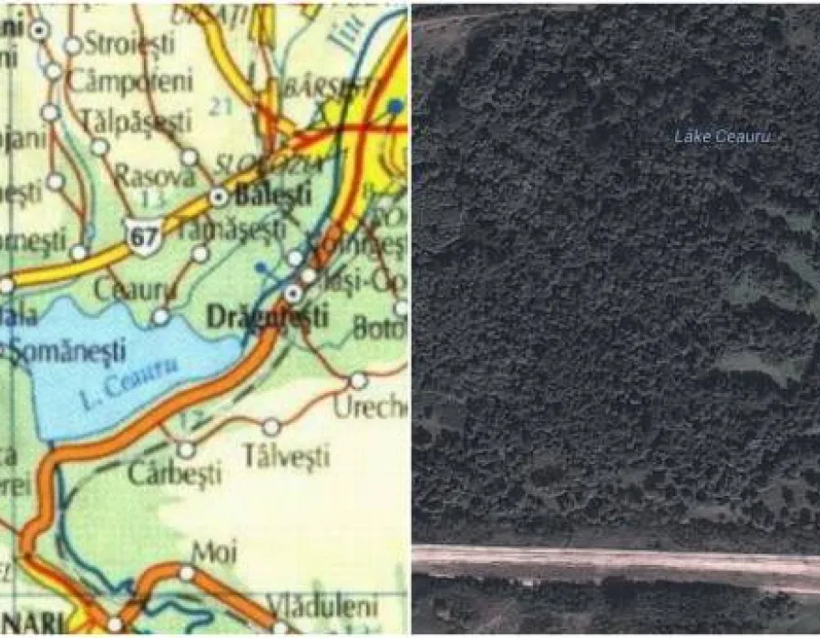 Foto Lacul-fantomă din România. Ceaușescu l-a văzut pus pe hartă, dar nu a existat niciodată