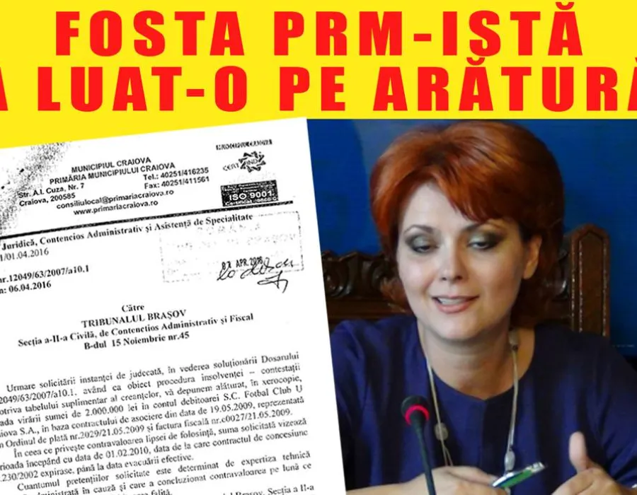 Foto Olguţa vrea 9 milioane de euro de la Universitatea Craiova!