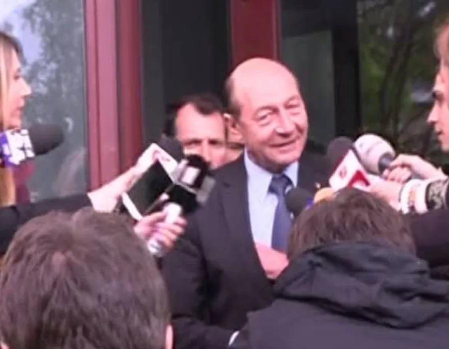 Foto Traian Băsescu, la Parchetul General în dosarul de spălare de bani VIDEO
