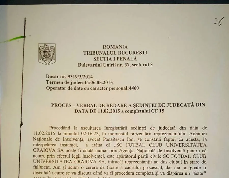 Foto Dovezile indubitabile cu privire la faptele ce au dus la distrugerea UNIVERSITATII CRAIOVA