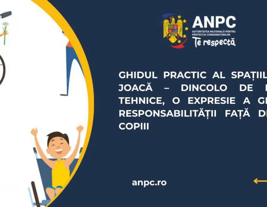 Foto ANPC: Spațiile de joacă trebuie să fie sigure, incluzive și accesibile pentru toți copiii