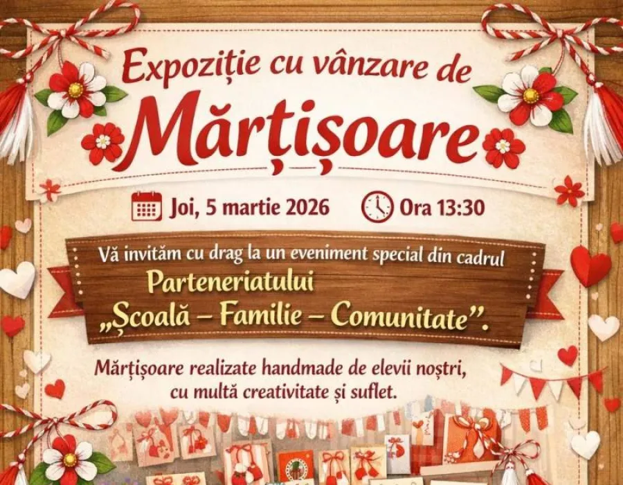 Foto Târg de mărțișoare organizat de Liceul de Industrie Alimentară Craiova