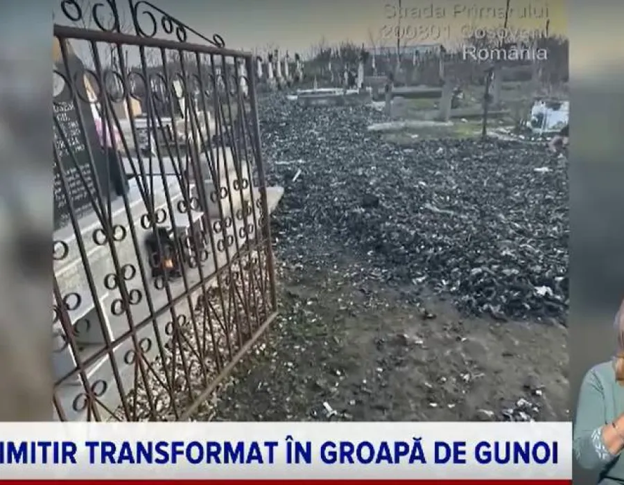 Foto Sesizări prin 112. Primăria Coșoveni, amendată după scandalul deșeurilor din cimitir
