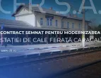 Foto Stația CFR Caracal intră în reabilitare: contractul de modernizare a fost semnat azi