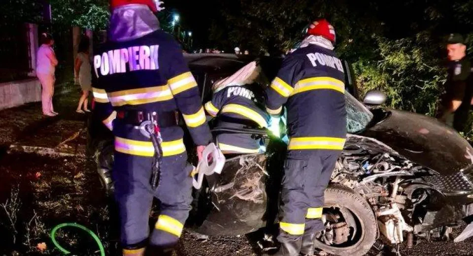Foto GORJ: Accident cu două victime la Tismana