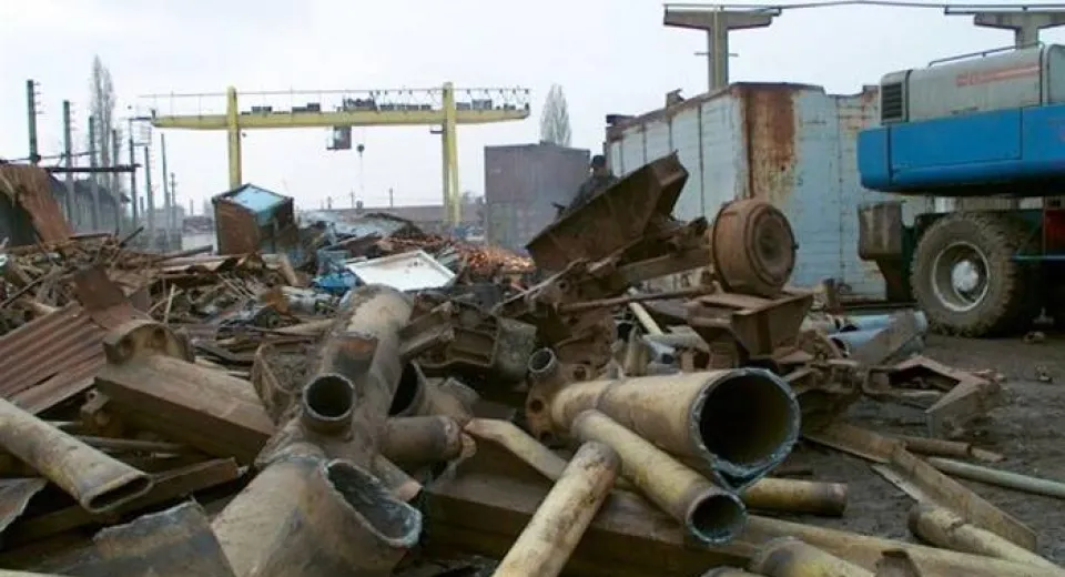 Foto ANAF: fraudă de 4 milioane de lei cu fier vechi