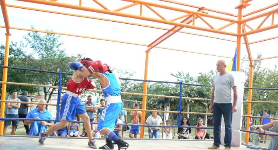 Foto Un nou sparring pe ringul din curte