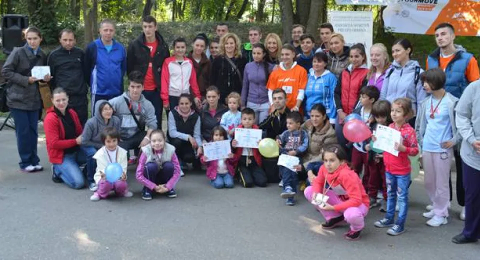 Foto Zeci de copii şi adulţi au alergat pentru Maria