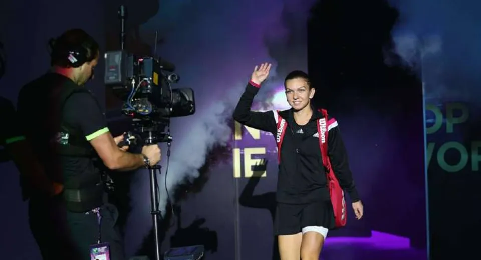Foto Halep: «M-am regăsit pe teren»