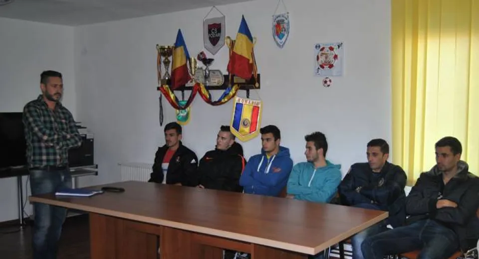 Foto Bon a stat de vorbă cu jucătorii