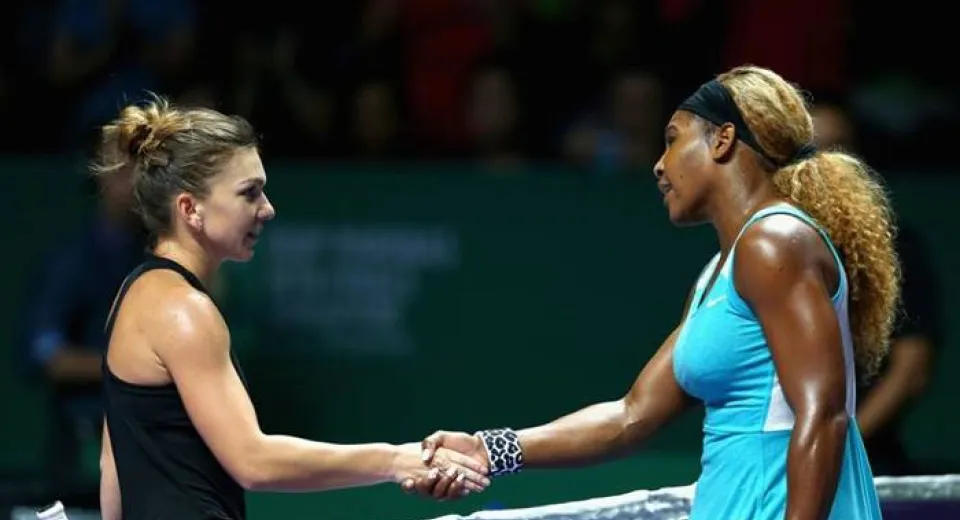 Foto Halep o înfruntă din nou pe Serena