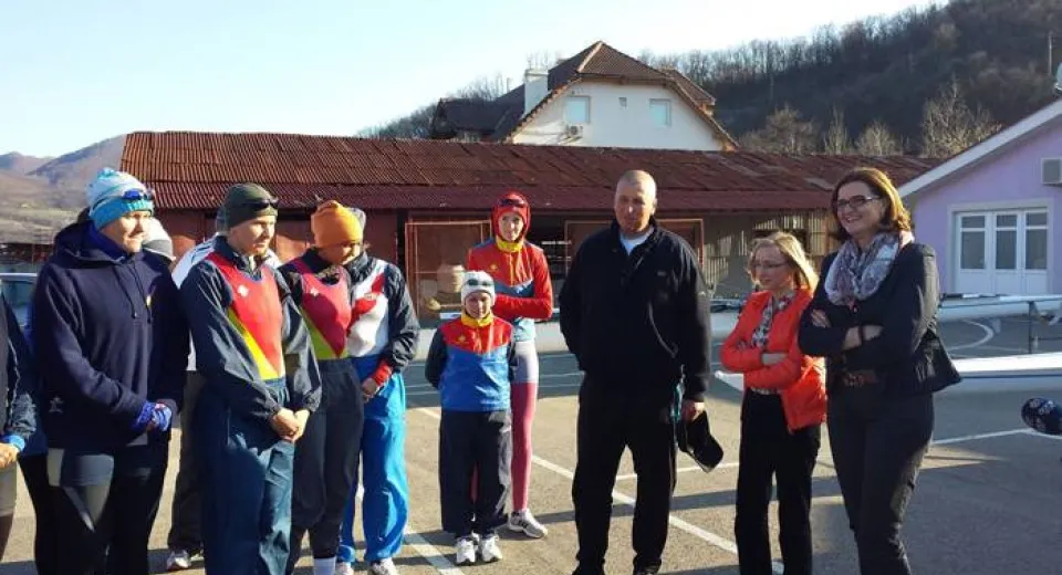 Foto Szabo şi Lipă au inspectat baza nautică de la Orşova