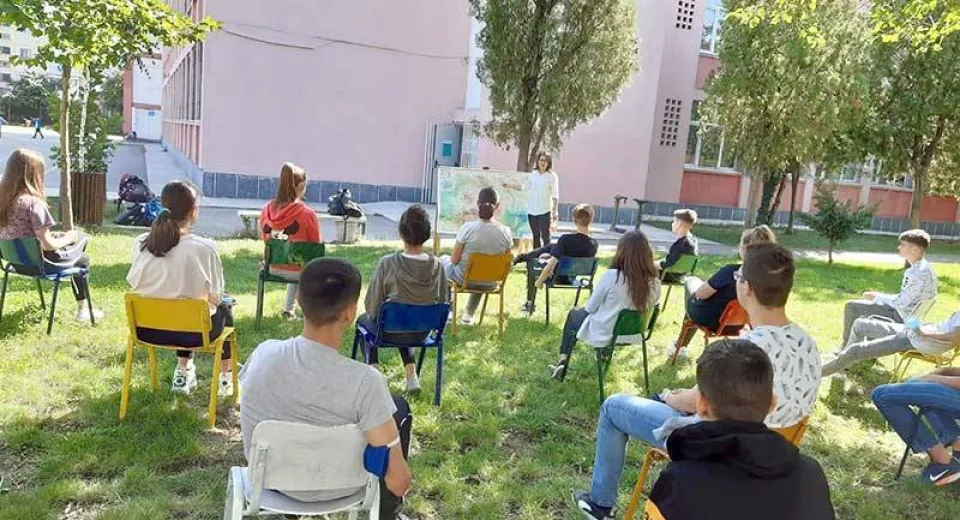 Foto Școala Gimnazială “Mihai Viteazul” din Craiova, desfășurare inedită a activității cu elevii