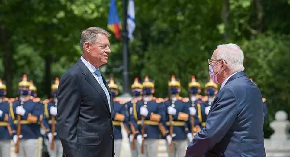 Foto Klaus Iohannis, la întâlnirea cu Reuven Rivlin: Între România și Israel există relații privilegiate