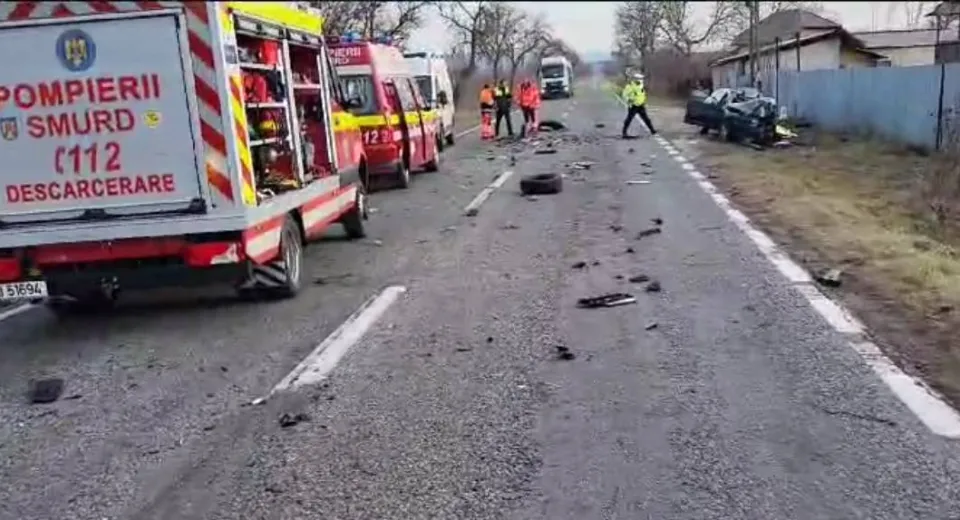Foto Șofer mort în accident, într-o localitate din Gorj 