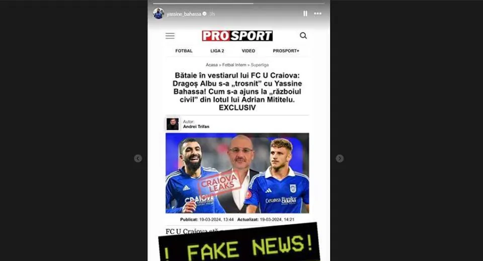 Foto Bahassa a dezmințit pe Instagram bătaia cu Dragoș Albu