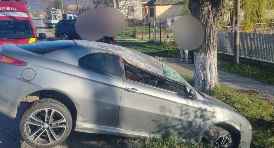 Foto VÂLCEA: Bărbat rănit în accident rutier la Bunești 